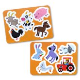 Let's Explore FARM Sticker Board Book with reusable stickers (bisa copot-tempel, bahan sticker tebal)