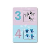 Bright Bee COUNTING Activity Flashcards - Trace the Letters & Lift the Flaps